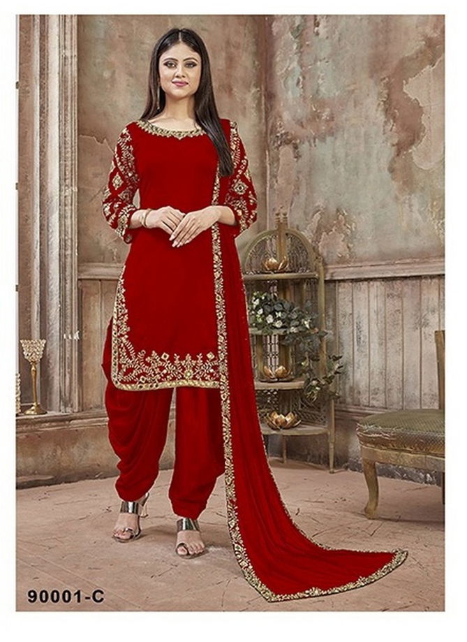 Twisha 90001 Heavy Faux Georgette With Embroidery Cording Real Mirror and Fancy Diamond Work Salwar Kameez Collection